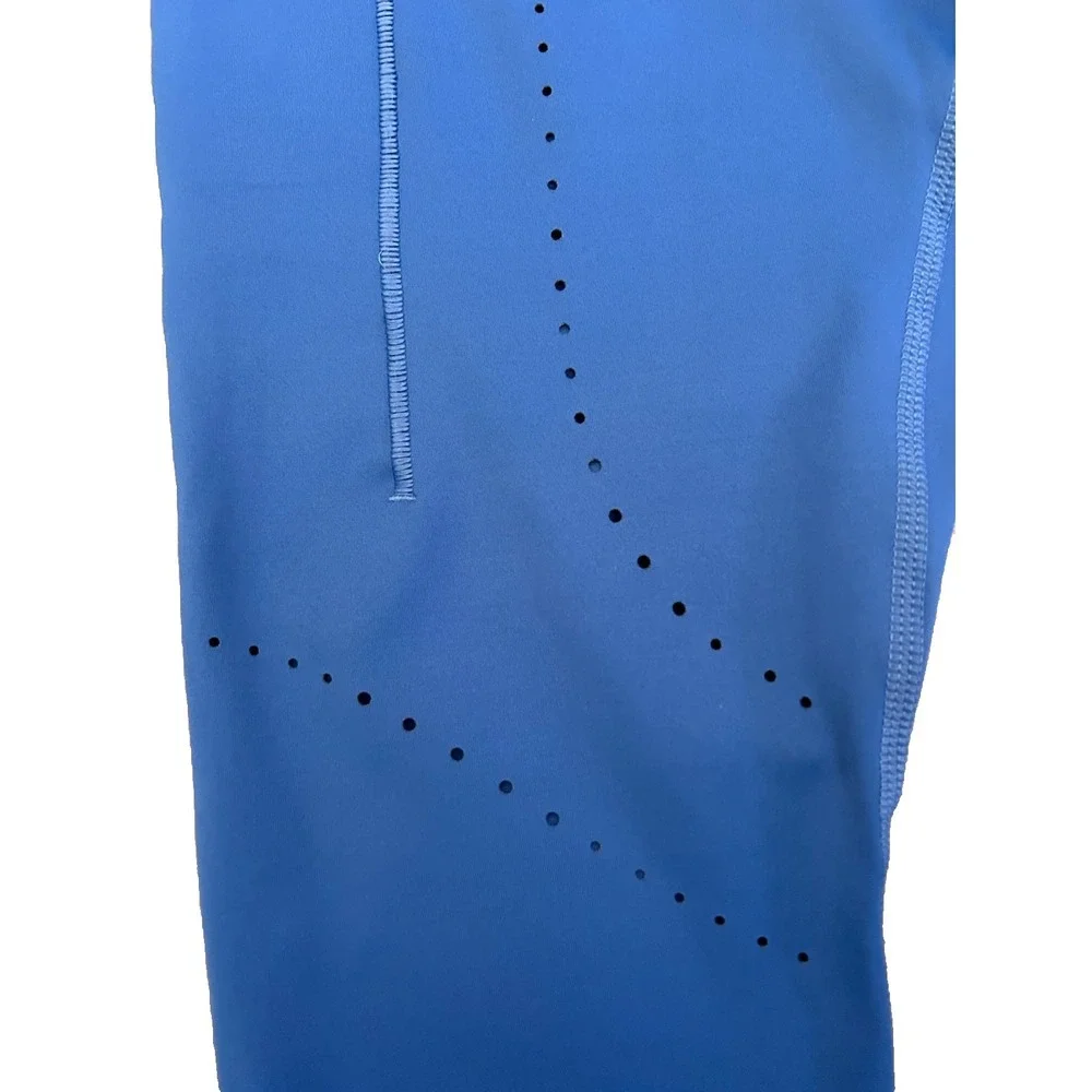 Brooks Women's Method 3/4 Running Tights Blue Ash Phone Pockets Stretch Sz S NWT